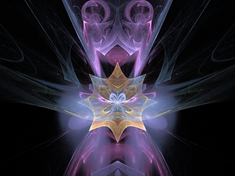 Symmetrical fractal art design