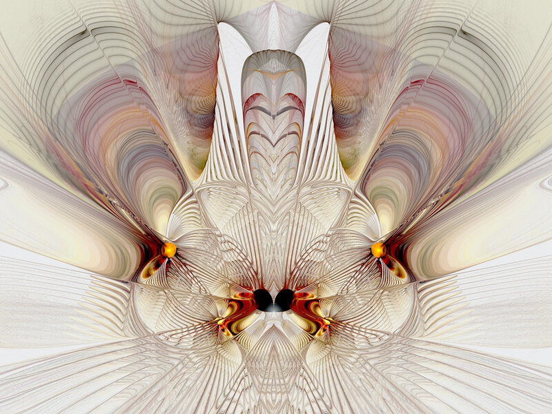 Symmetrical fractal art design