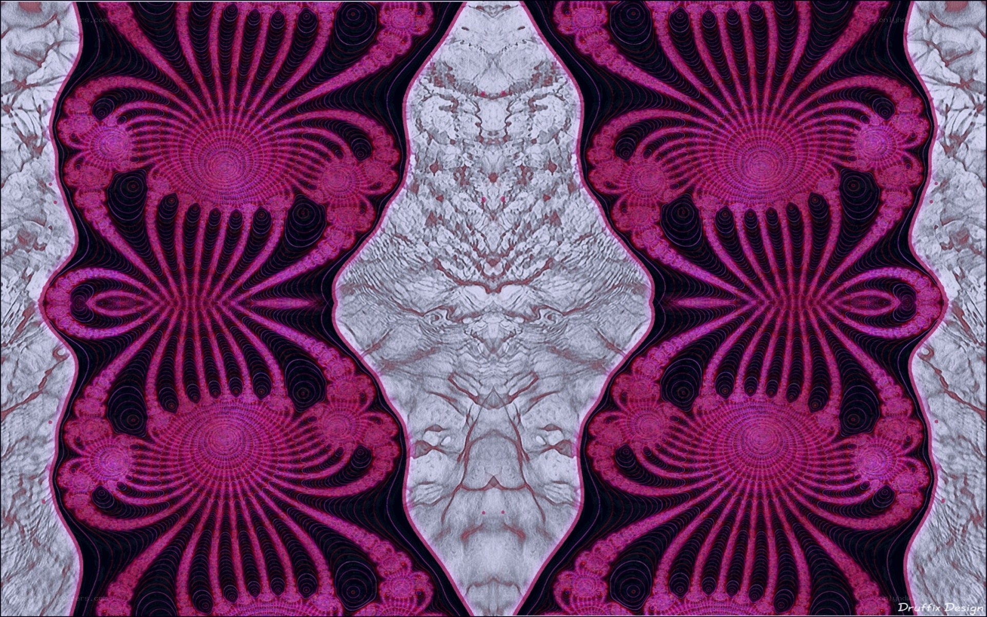 Symmetrical fractal art design