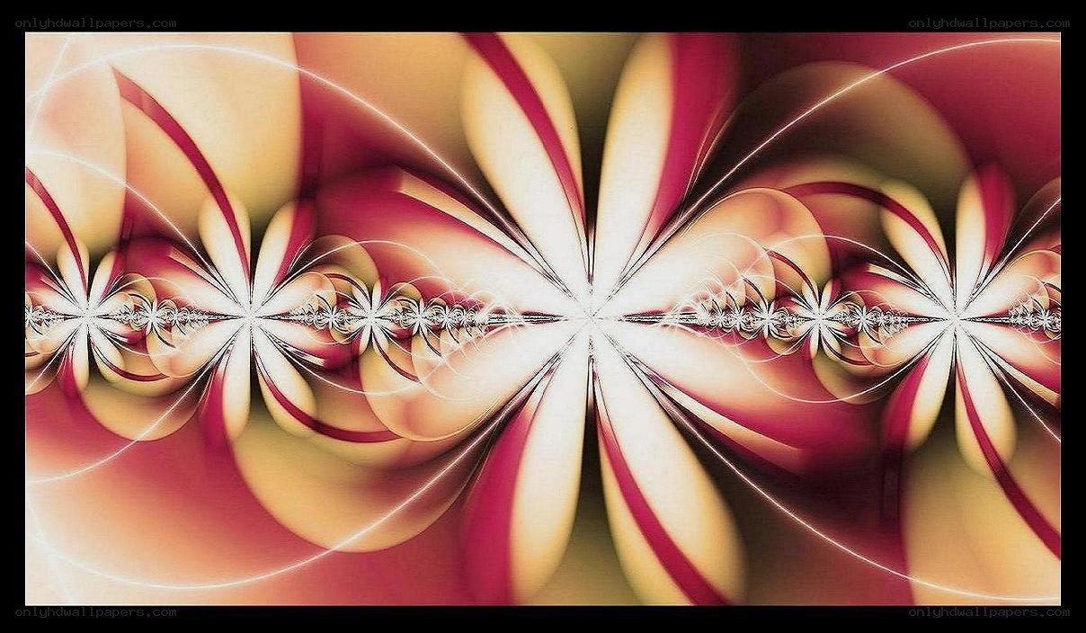 Symmetrical fractal art pattern