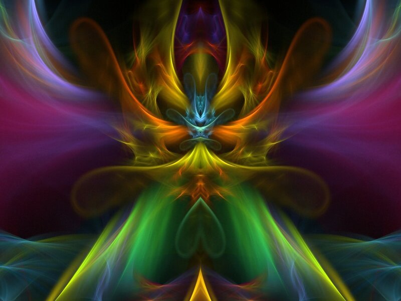Symmetrical Fractal Design — Green