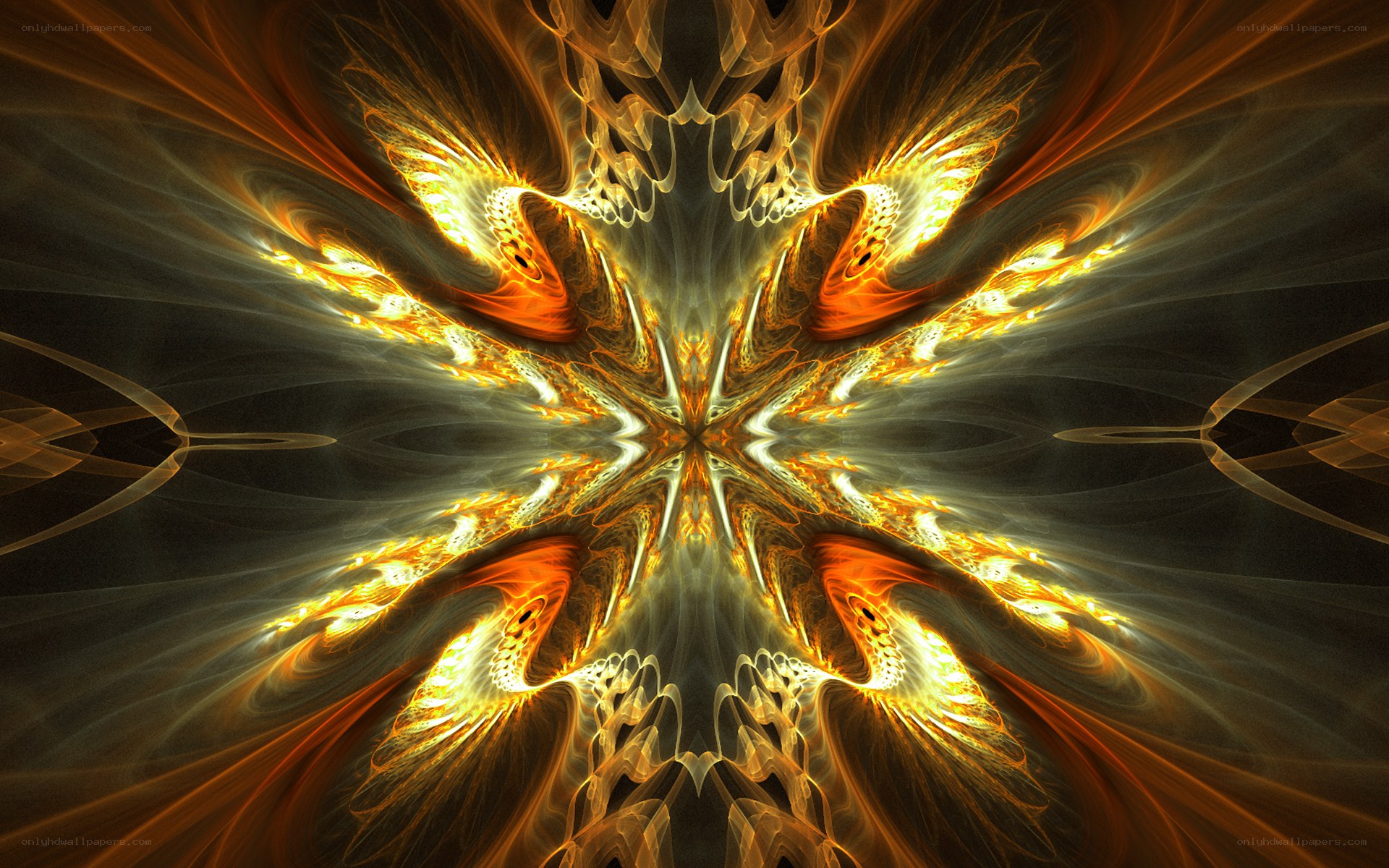 Symmetrical fractal fire design