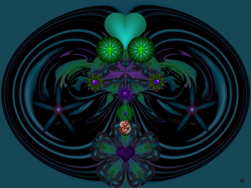 Symmetrical Fractal Flower
