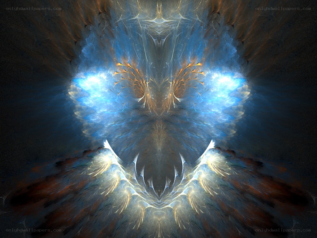 Symmetrical fractal light formation