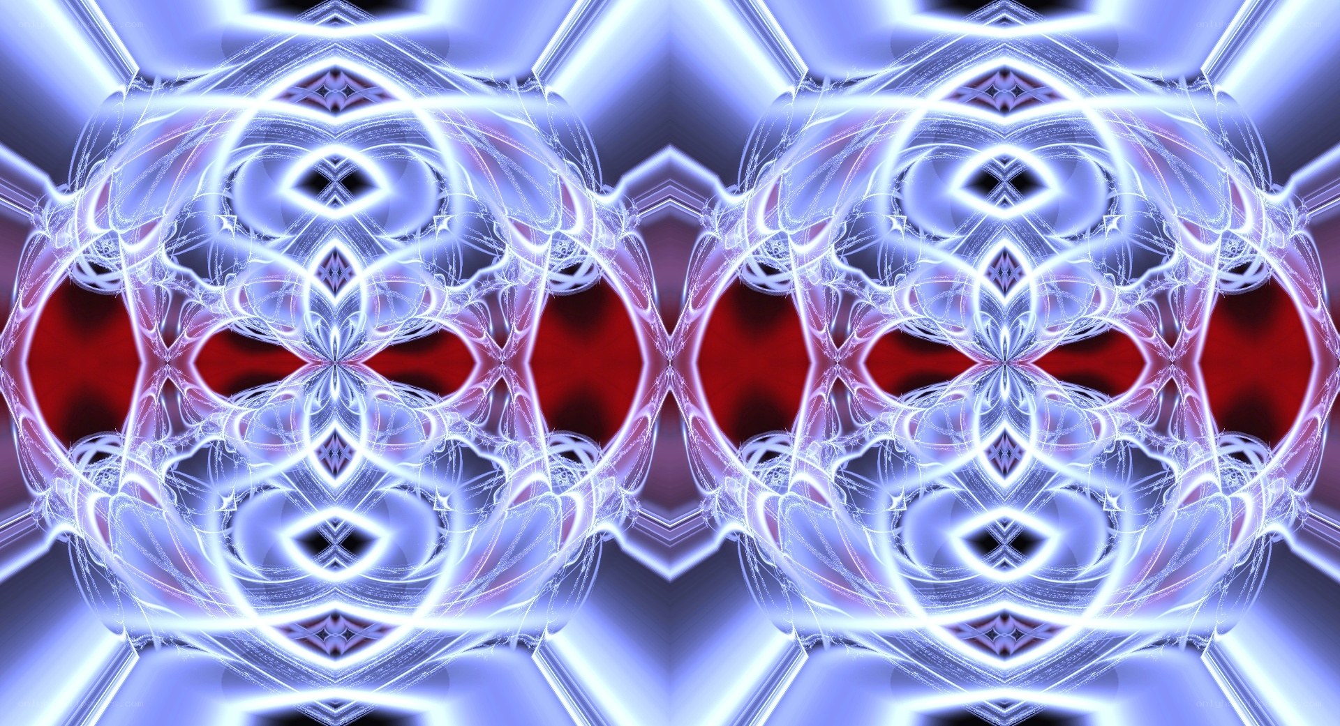 Symmetrical fractal light pattern