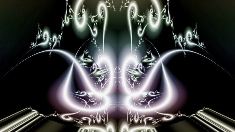 Symmetrical fractal light patterns