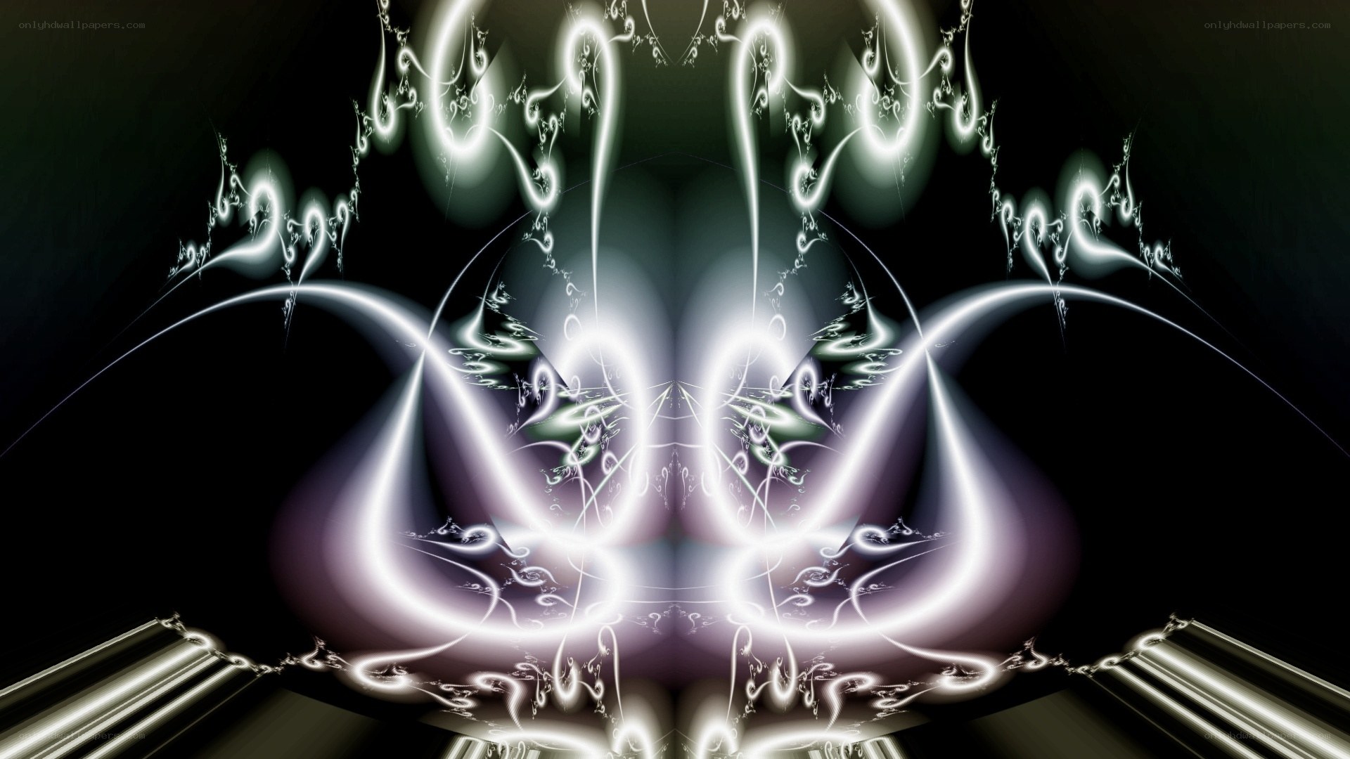 Symmetrical fractal light patterns