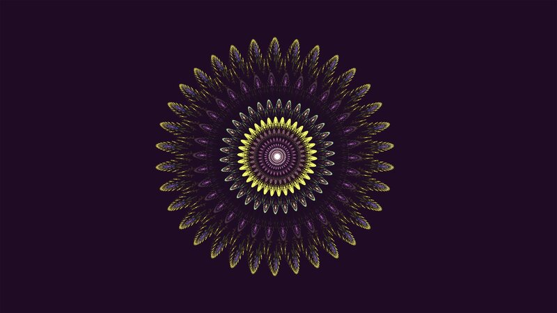 symmetrical fractal mandala