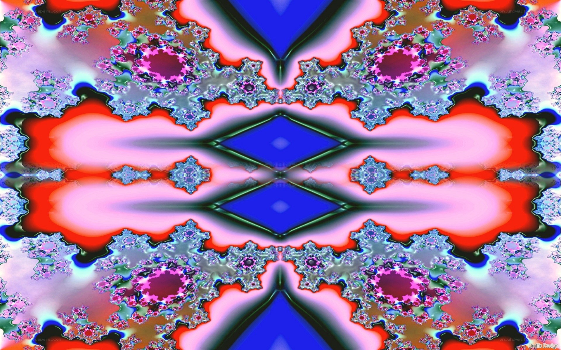 Symmetrical fractal pattern