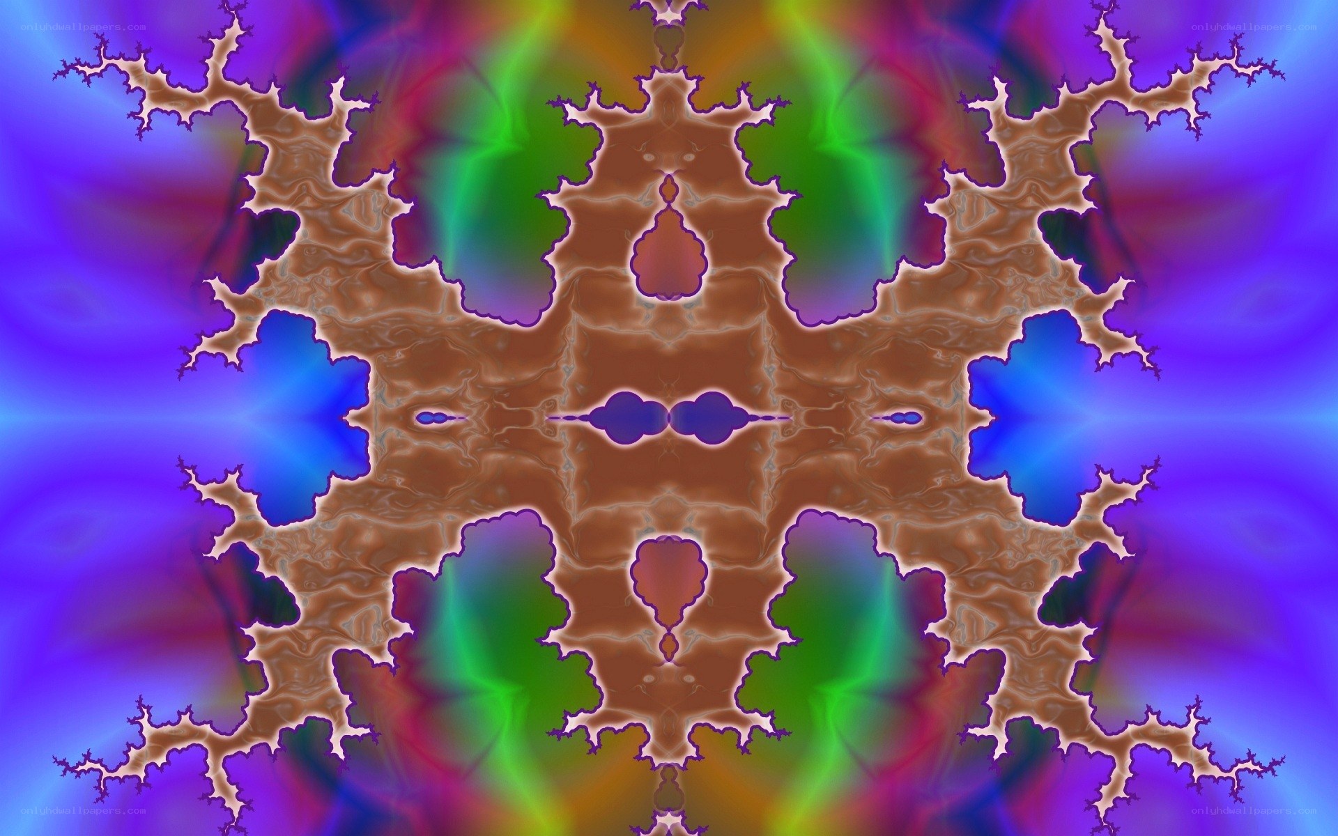 symmetrical fractal pattern