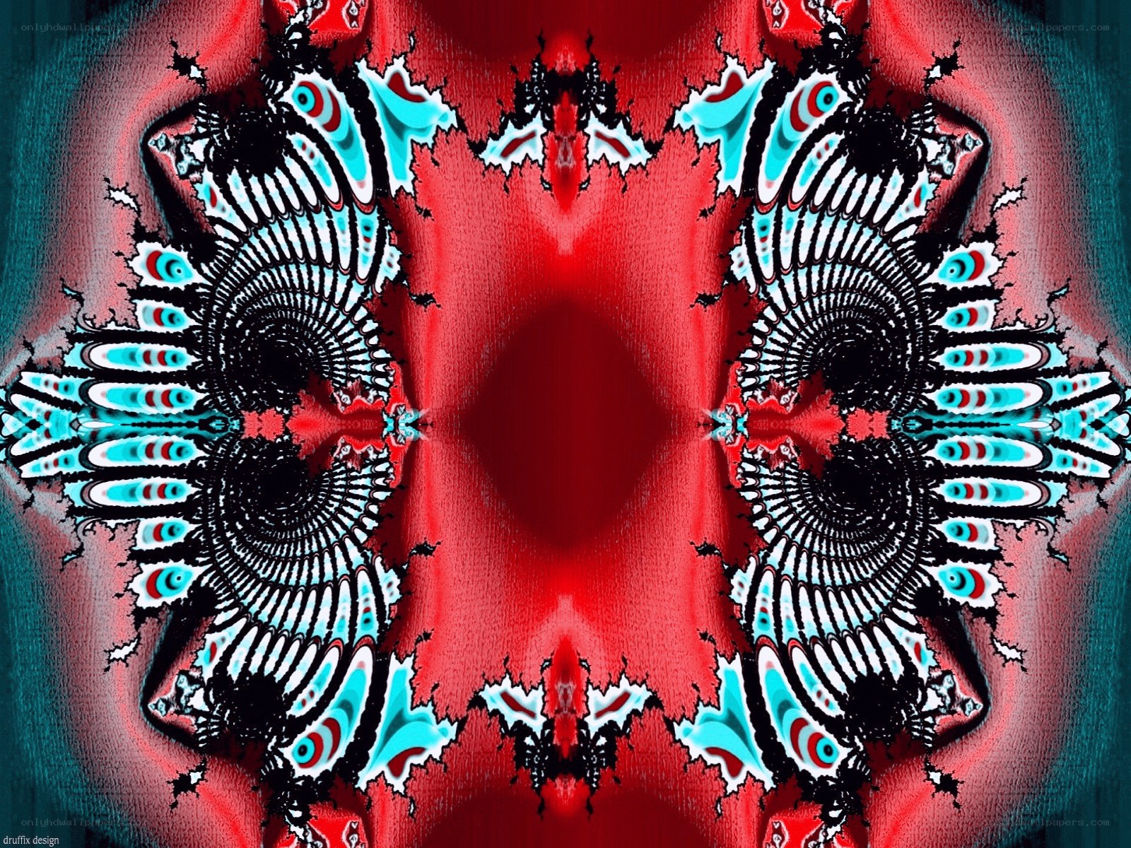 symmetrical fractal pattern