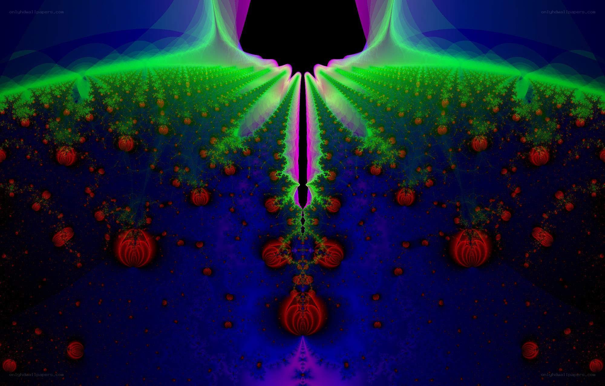 Symmetrical fractal pattern