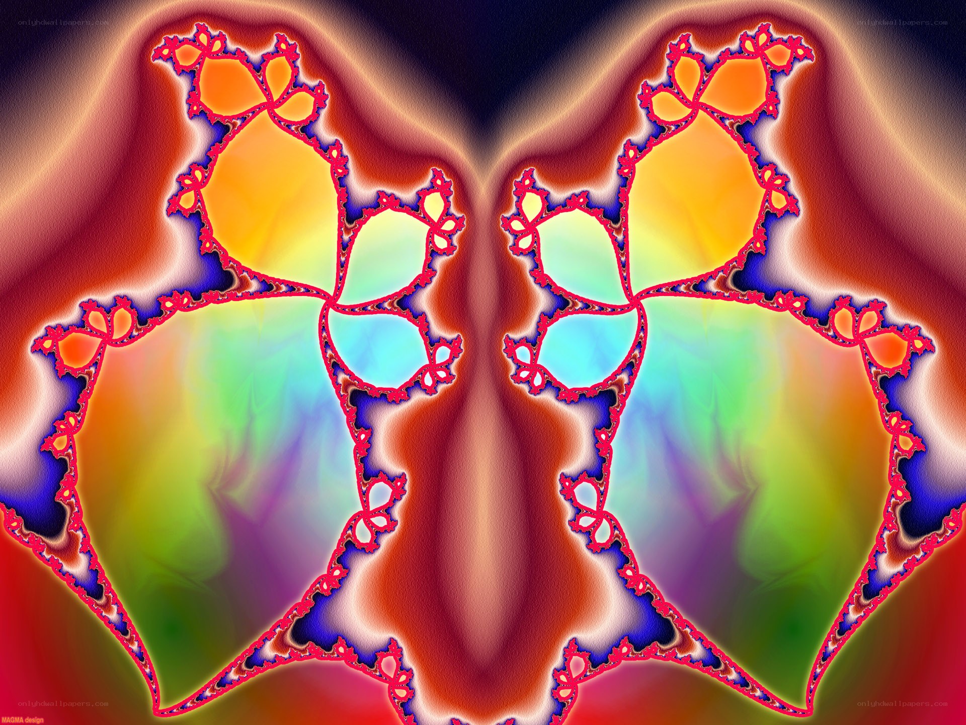Symmetrical fractal pattern
