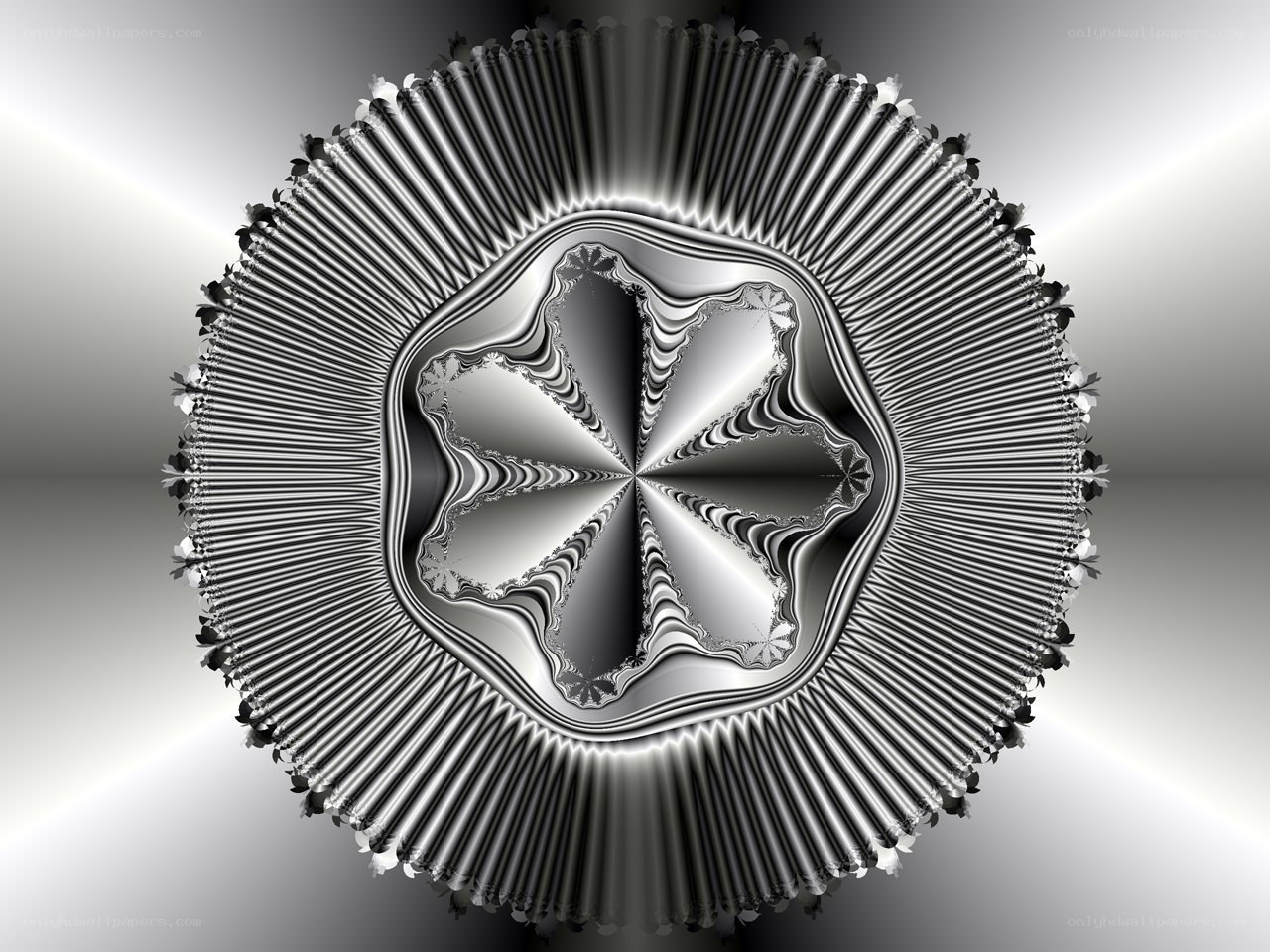 symmetrical fractal pattern