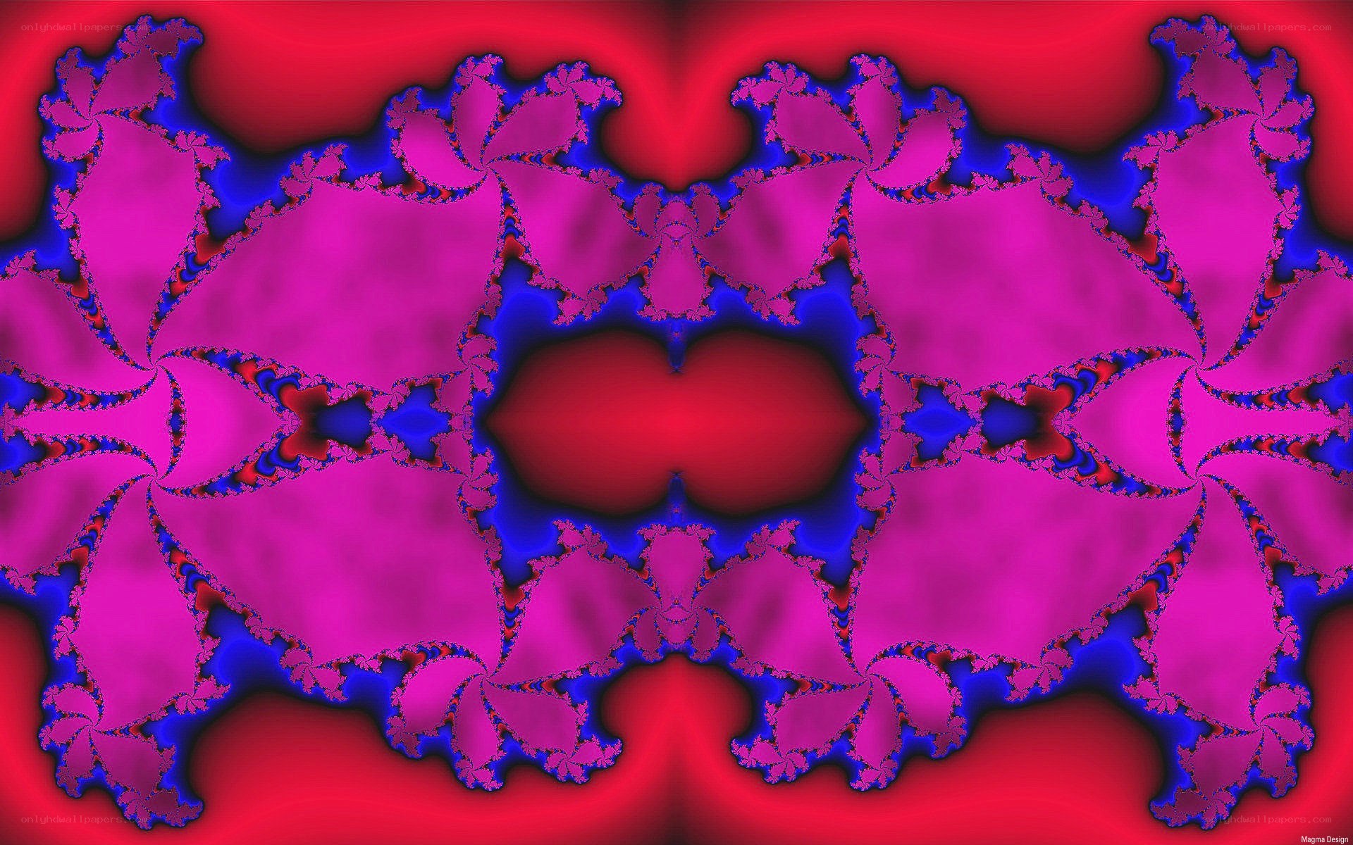 Symmetrical fractal pattern