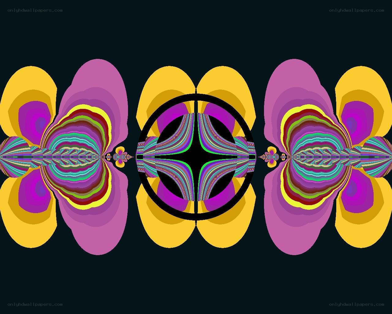 symmetrical fractal pattern
