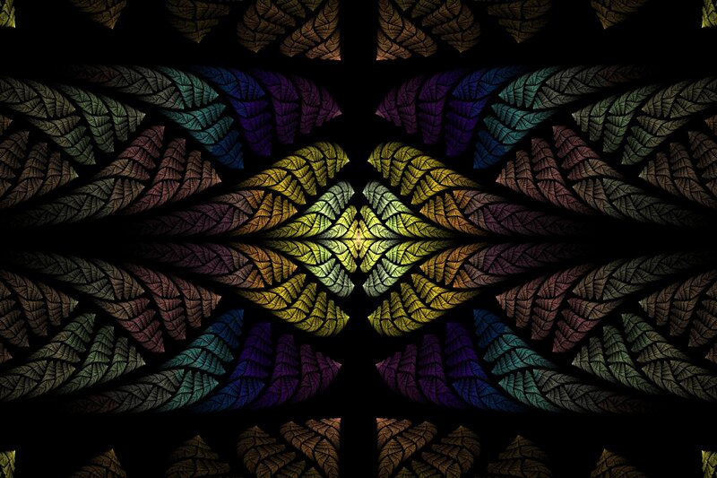 Symmetrical fractal pattern