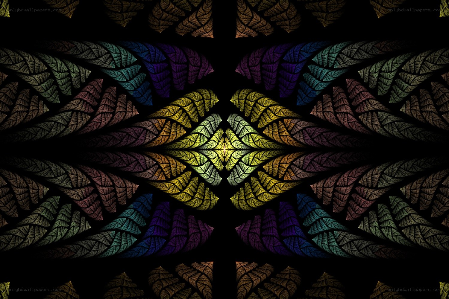 Symmetrical fractal pattern