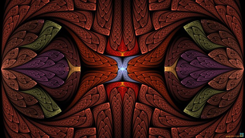 Symmetrical fractal pattern