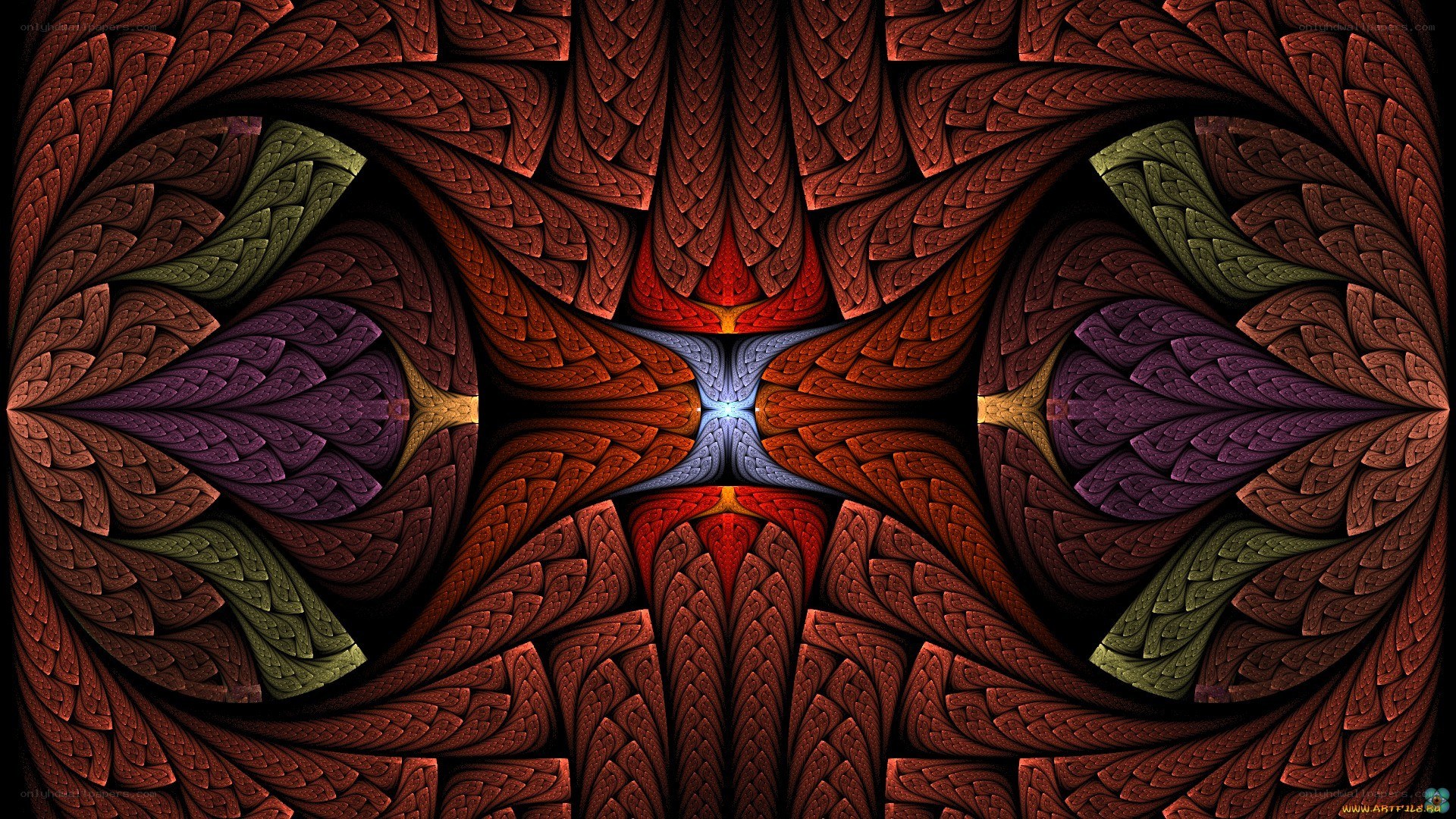 Symmetrical fractal pattern