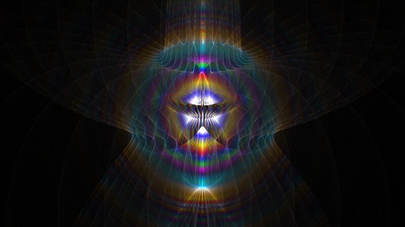 Symmetrical Fractal Pattern — Black, Hypnotic