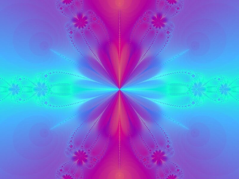 Symmetrical Fractal Pattern — Pink, Hypnotic, Abstract