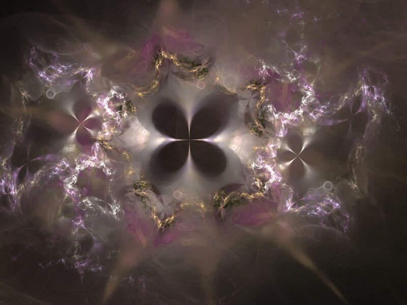 Symmetrical Fractal Pattern — Purple, Ethereal