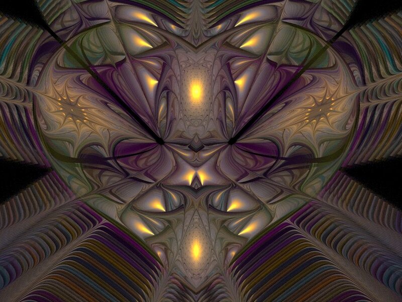 Symmetrical Fractal Pattern — Purple, Hypnotic, Abstract