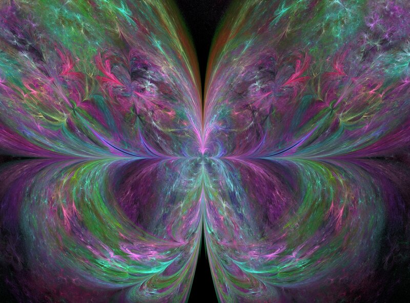 Symmetrical Fractal Pattern — Purple, Hypnotic