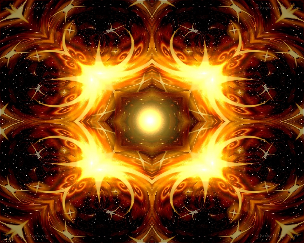 symmetrical fractal star pattern