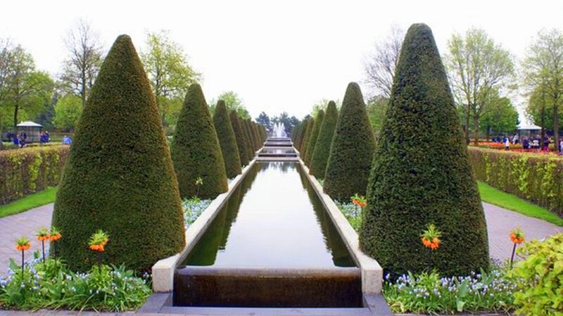 Symmetrical Garden Fountain