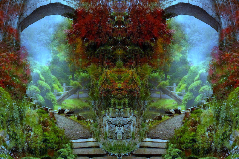 Symmetrical Garden Path — Green