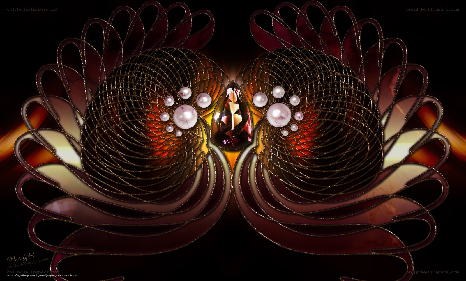 Symmetrical gemstone design