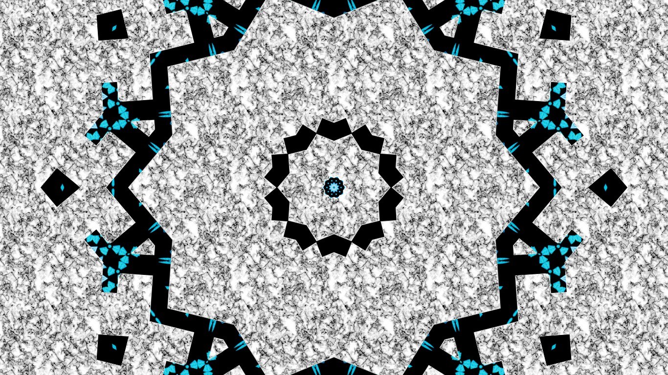symmetrical geometric pattern