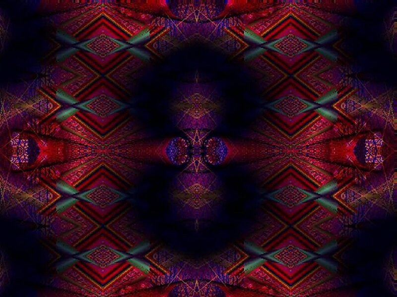 symmetrical geometric pattern