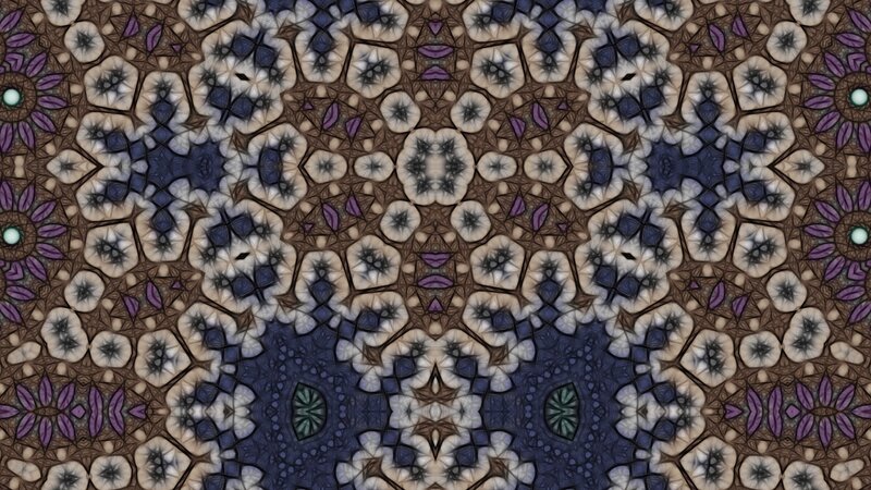 Symmetrical Geometric Pattern — Brown, Calm