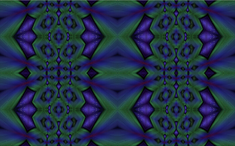 Symmetrical Geometric Pattern — Purple