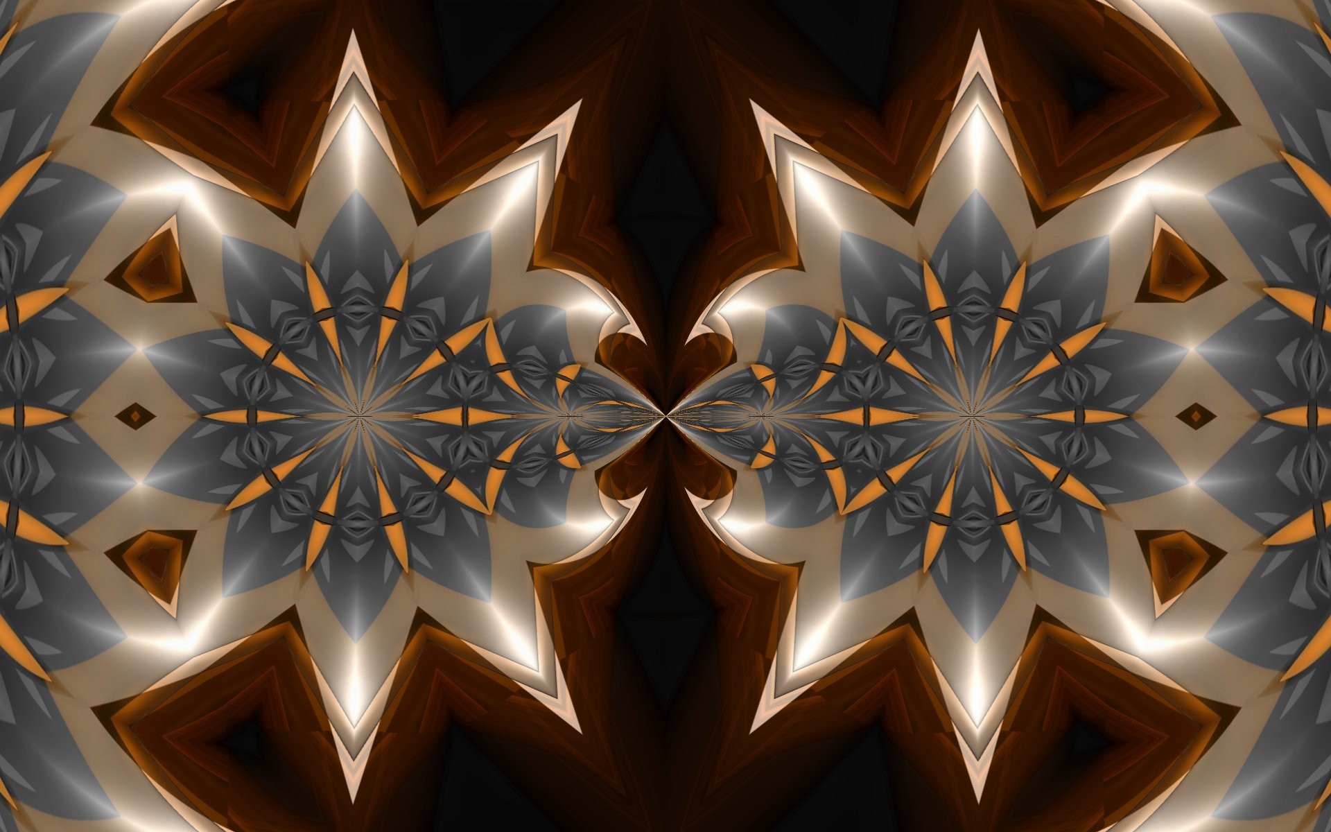 symmetrical geometric pattern
