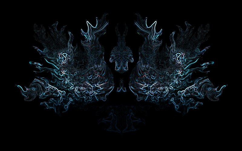 Symmetrical Glowing Patterns