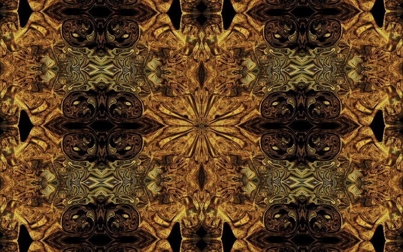 symmetrical golden pattern