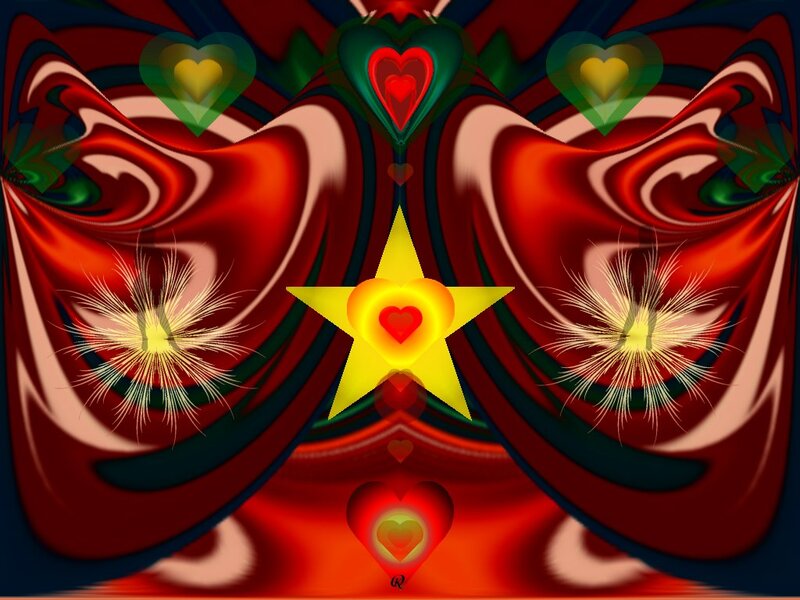Symmetrical Heart and Star