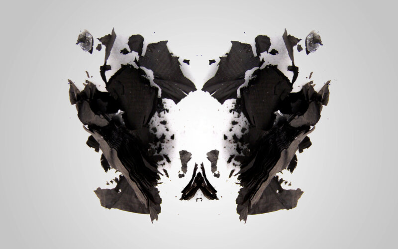 symmetrical ink blot pattern