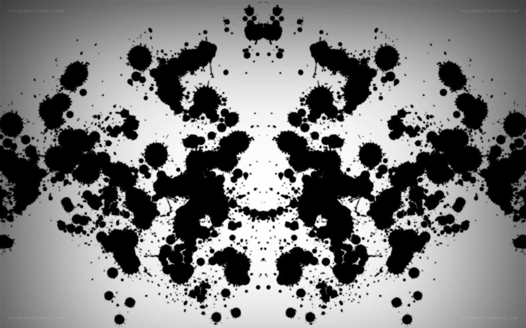 symmetrical ink splatter pattern