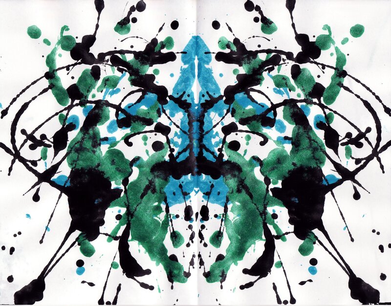 Symmetrical Ink Splatter