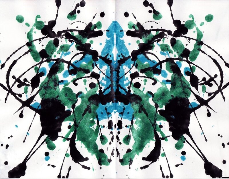 Symmetrical Ink Splatters