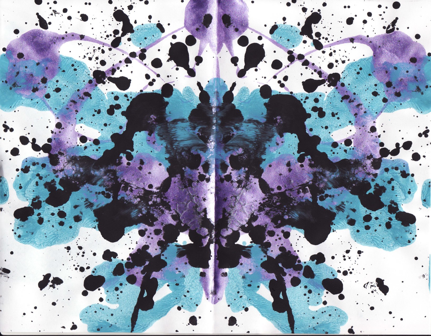 symmetrical inkblot pattern