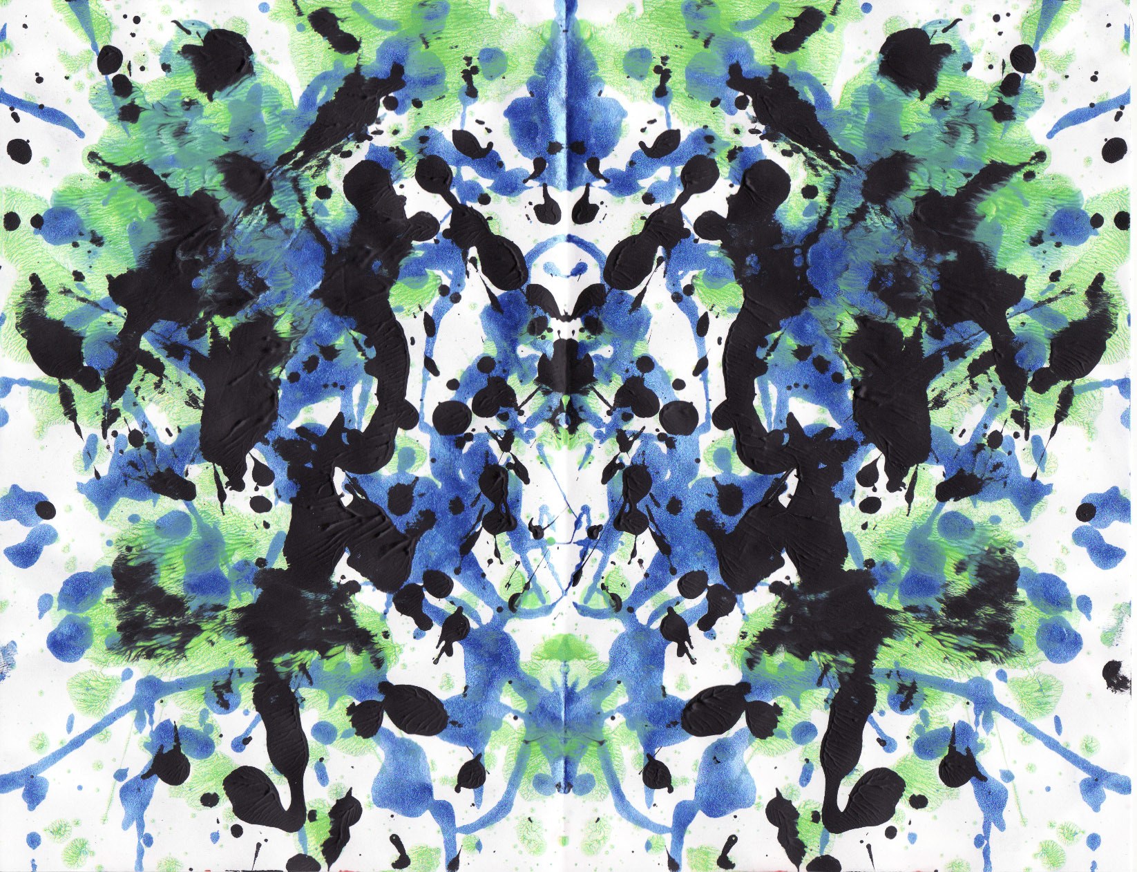 symmetrical inkblot pattern