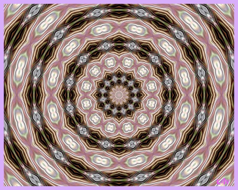 Symmetrical kaleidoscopic pattern