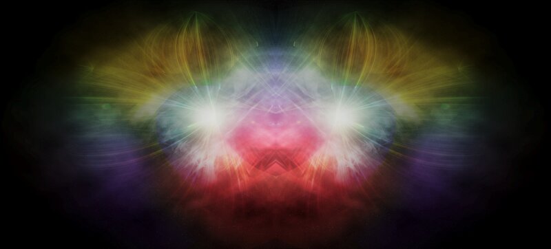 Symmetrical light burst
