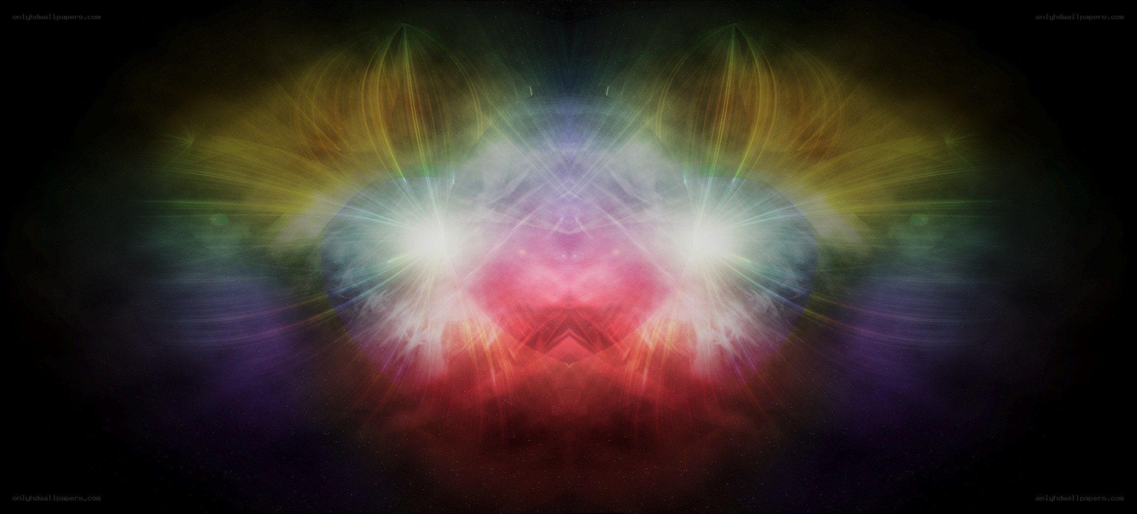 Symmetrical light burst